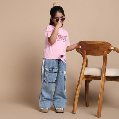 YB-18 GIRL'S CROP TOP