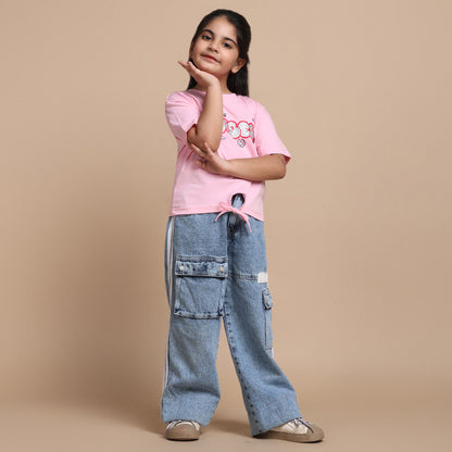 YB-18 GIRL'S CROP TOP