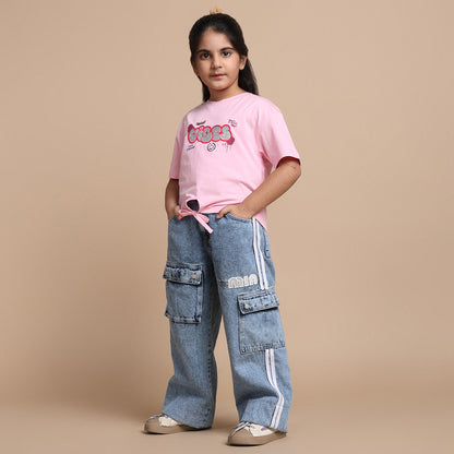 YB-18 GIRL'S CROP TOP